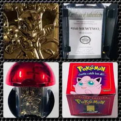 VTG 1999 23K Gold MIB MEWTWO #150 Pokemon trading card Burger King LMTD ED COA - Image 2