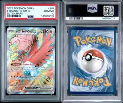 Pokemon Destined Rivals Ethan's Ho-oh Ultra Rare ex 209 PSA 10 - Image 3