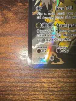 Pokemon Pikachu EX Full Art Holo Black Star Promo XY124 130 HP Card 2016 Pokemon - Image 5