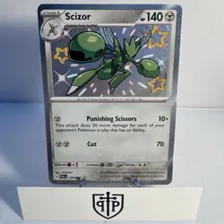 Pokemon TCG - Scizor 191/091 Paldean Fates - Shiny Rare Holo - NM - Image 1