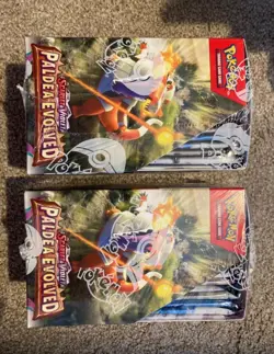 4 x Pokemon Scarlet & Violet Paldea Evolved Half Booster Box, 18 Packs, Sealed ✅ - Image 4