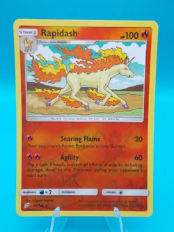 Rapidash 18/181 Sm-Team Up Pokemon TCG Reverse Holo Near Mint/Mint - Image 1