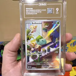 Pokemon TCG Bulbasaur 143/142 Stellar Crown Illustration Rare TAG 9 - Image 1