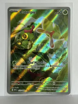 Caterpie 172/165 Illustration Rare Pokemon TCG SV: Scarlet & Violet 151 NM - Image 1