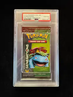 2016 Pokemon USA Inc Generations Foil Pack Venusaur GEM MT 10 Graded PSA - Image 1