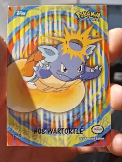 2000 Topps Pokemon Wartortle #1 TV Animation Edition Series 2 - Image 1