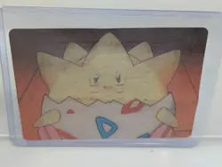 1998 Pokemon Pioneer Viz Video Lenticular Promo - Togepi - PIKA-0021D - Creased - Image 2