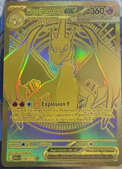 Pokemon Mega Charizard Y ex Full Art Holo EX Card 294/217 - Image 1