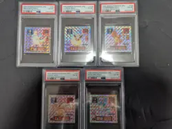 AMADA POKEMON JAPANESE 10cards set 1996 all PSA6 sticker - Image 1
