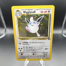 Pokemon Wigglytuff Jungle 16/64 Holo Rare Unlimited 80 HP English Card - Image 1