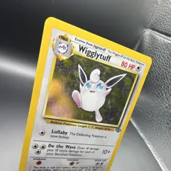 Pokemon Wigglytuff Jungle 16/64 Holo Rare Unlimited 80 HP English Card - Image 2