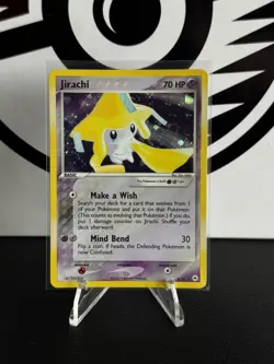 Pokemon Card Jirachi 8/101 Holo Rare EX Hidden Legends Played - Image 1
