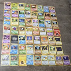 Pokemon TCG Vintage Wotc Bulk Lot around 57 cards LP-Damaged Read Description - Image 1