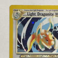 Pokemon TCG Light Dragonite Neo Destiny Holo Card 14/105 Vintage Trading Card - Image 3