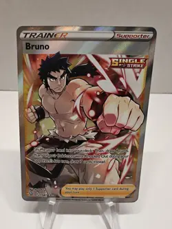Bruno 158/163 Ultra Rare Battle Styles Pokemon Card NM - Image 1