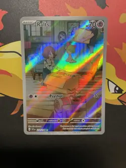 Pokemon TCG Ralts Scarlet & Violet Base Set Holo Illustration Card 211/198 - Image 1