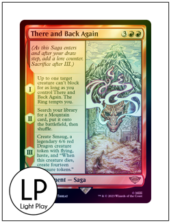 1x There and Back Again, Foil, Lord of the Rings, Magic MTG LP Light Play - Image 1