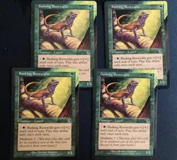 Basking Rootwalla (Torment MTG) ALTERED playset of Four (4x) - Image 1