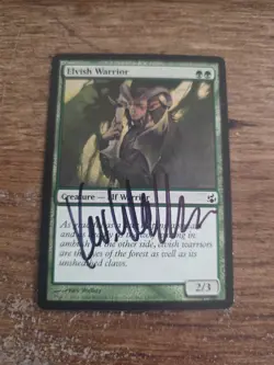 Elvish Warrior Artist Proof SIGNED By Kev Walker Magic The Gathering - Image 1