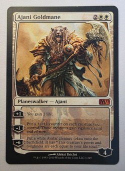 MTG Ajani Goldmane 1/249 Core Set 2011 (M11) Regular - Image 1