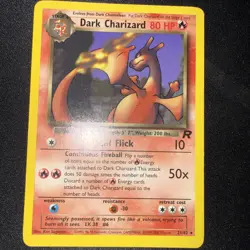 Pokemon TCG Dark Charizard 21/82 Base Set Non-Holo Extremely Rare Card - Image 4