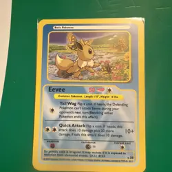 EEVEE POKEMON VINTAGE FUNSKOOL HOLO RARE INDIA 2004 - Image 1