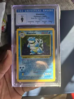 1999 Pokemon Base Set Blastoise #2/102 Holo CGC 9 MINT - Image 3