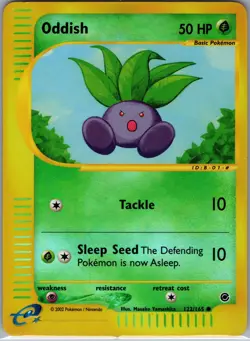 Pokemon Oddish - 122/165 - Common Reverse Holo LP-/MP - Image 1