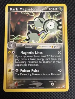 Dark Magneton 39/109 Pokemon Team Rocket Returns 2004 Non-Holo LP - Image 1
