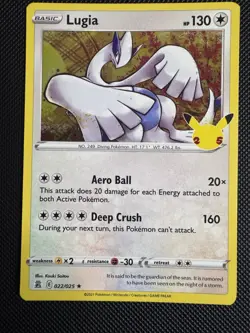Lugia 22/25 Celebrations Holo Rare Pokemon TCG 022/025 25th Anniversary - Image 1