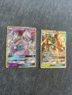Mewtwo GX 31/68 & Decidueye GX 12/149 Lot Of 2 NM Pokemon TCG full Art Holo Rare - Image 2