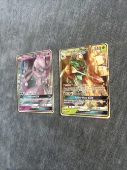 Mewtwo GX 31/68 & Decidueye GX 12/149 Lot Of 2 NM Pokemon TCG full Art Holo Rare - Image 3