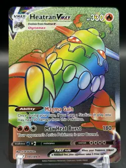 Pokemon TCG - Heatran VMAX 191/189 - Rainbow Secret Rare - Astral Radiance *NM - Image 1