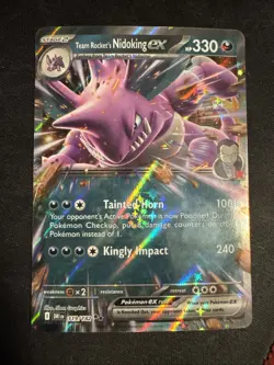 Pokemon TCG Team Rocket’s Nidoking ex SVP 217 Sv: Destined Rivals Promo NM - Image 1