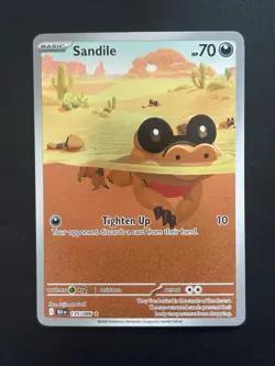 Pokemon Scarlet And Violet Black Bolt Sandile 135/086 - Image 1