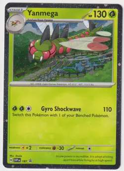 Yanmega SVP 187 Black Star Promo Cosmos Holo NM – Pokemon TCG - Image 1