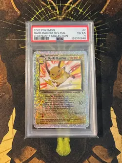 Pokemon Dark Raichu 7/110 Legendary Collection Reverse Holo PSA 4 - Image 1