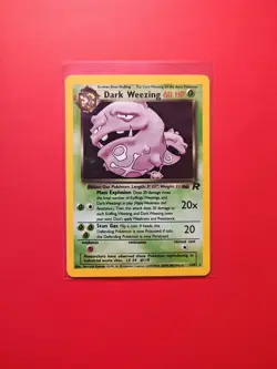 Pokemon Dark Weezing Team Rocket 14/82 Vintage WOTC 2000 LP/NM - Image 1