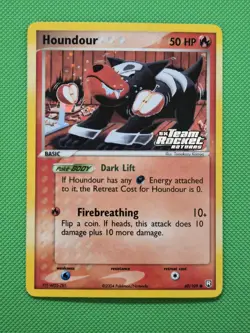 Pokemon TCG Houndour 60/109 Team Rocket Returns Reverse Holo NM - Image 1