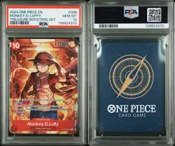 2024 One Piece Promo Monkey D Luffy PSA 10 Treasure Boosters Set #006 - Image 1