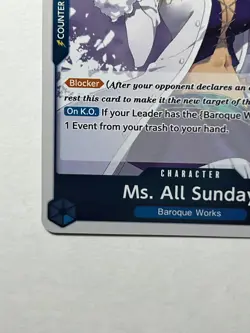 Ms. All Sunday OP01-079 Romance Dawn Pre Errata/1st Edition Foil One Piece Card - Image 5