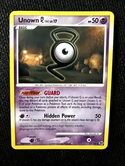 Unown G 57/106 Great Encounters Pokemon Card - Image 1