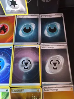 Rare Energy Card Lot Of 13 With Misprint & Multi Swirls , Holo And Reverse Holo - Image 5