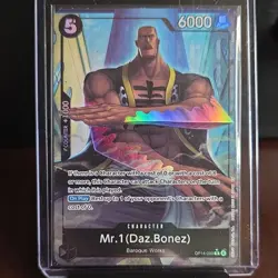 One Piece CCG Bandai Mr.1 (Daz.Bonez) OP14-090 Holo Character Card - Image 1