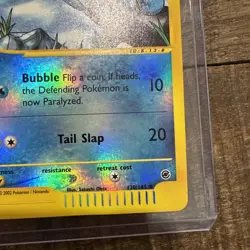 Marill 120/165 Expedition Base Set Reverse Holo Pokemon Card Played - Image 4