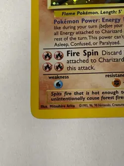 Charizard Base Set 2 Holo Rare 4/130 Pokemon TCG English Card - Image 3