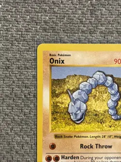 Pokemon TCG Onix Base Set, Shadowless Common Card 56/102 LP Condition - Image 4