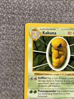 Pokemon TCG Kakuna Card Shadowless Uncommon Base Set 33/102, LP Condition - Image 4