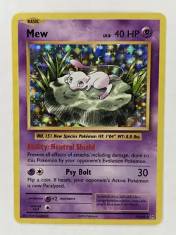 Mew 53/108 Holo Rare XY Series: Evolutions 2016 Pokemon Card TCG Lightly Played - Image 1