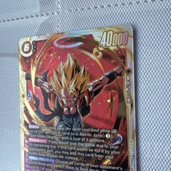 Gogeta FB09-122 Secret Rare Dual Evolution Dragon Ball Card English Fusion World - Image 2